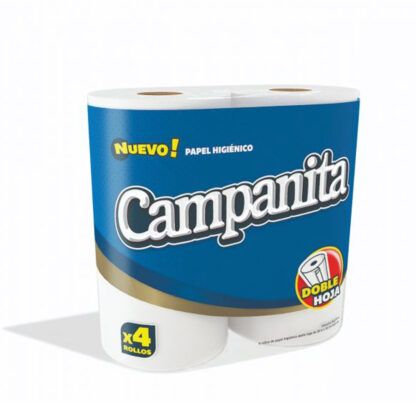 Papel higiénico premium doble hoja Campanita